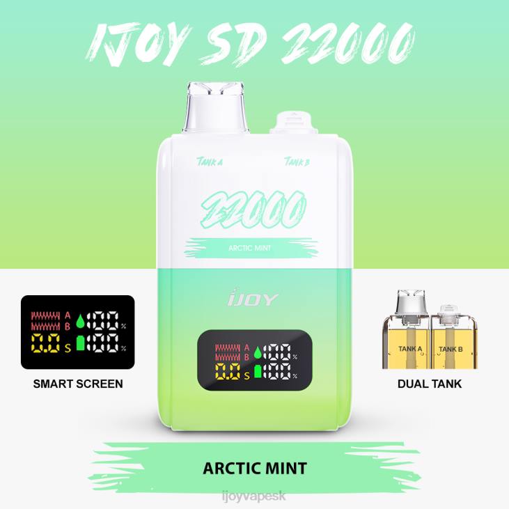 iJOY Vape Price | iJOY SD 22000 jednorazové 8X02146 arktická mäta