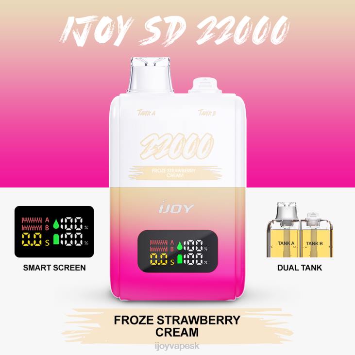 iJOY Vape Slovensko | iJOY SD 22000 jednorazové 8X02152 mrazený jahodový krém
