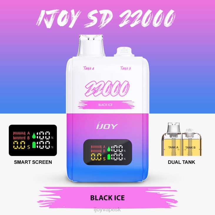 iJOY Vapes For Sale | iJOY SD 22000 jednorazové 8X02148 čierny ľad
