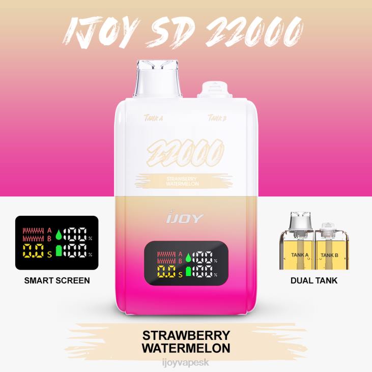 iJOY Vapes For Sale | iJOY SD 22000 jednorazové 8X02158 jahodový melón